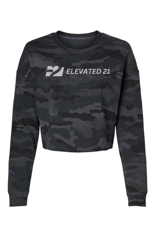 Lightweight Camo Cropped Crew (womens)